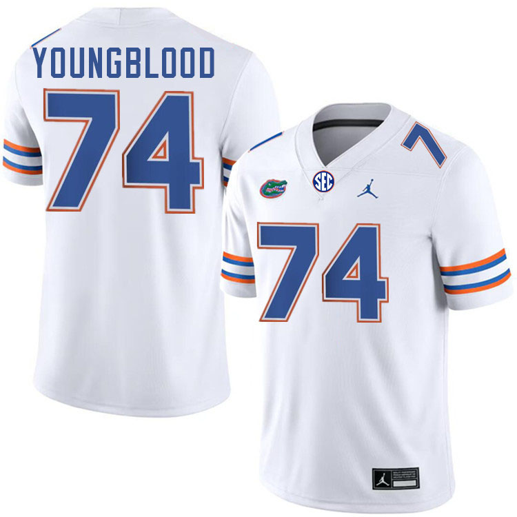 Jack Youngblood Florida Jersey,Florida Gators #74 Jack Youngblood Jersey Youth Uniforms-White